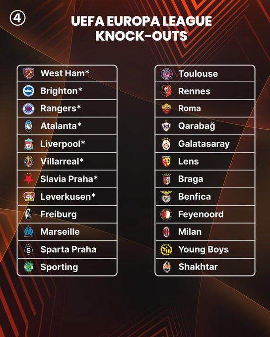 赛事数据分析-欧联杯小组赛收官：勒沃库森全胜，英超3队全部第1